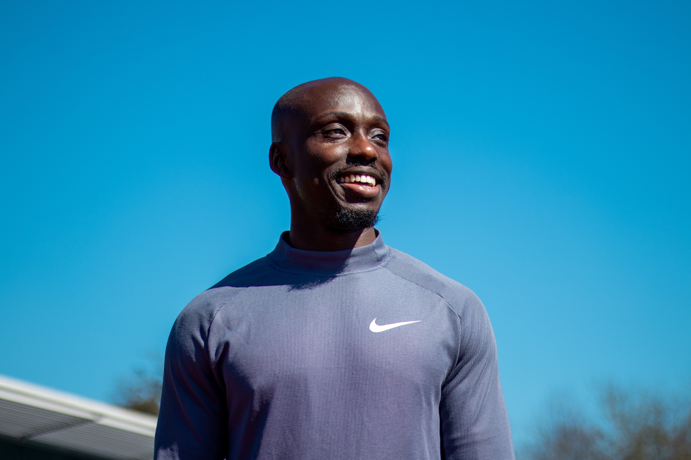 Eugene Amo-Dadzie Nike training behind the scenes at Lee Valley Athletics Centre
